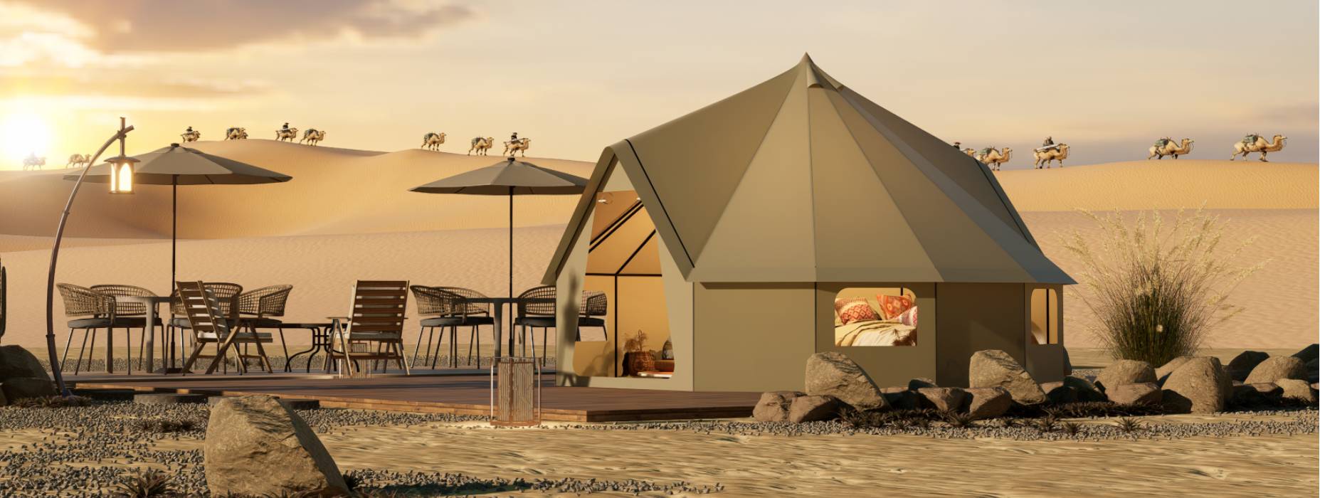 下花园区露营酒店帐篷产品